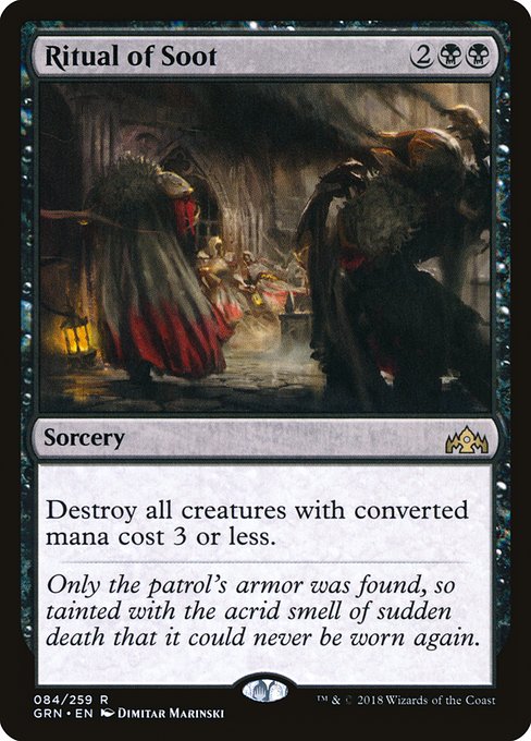 Ritual of Soot - Guilds of Ravnica Rare Card