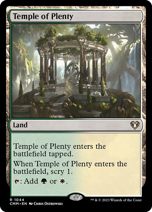 Temple of Plenty - Commander Masters Rare Card