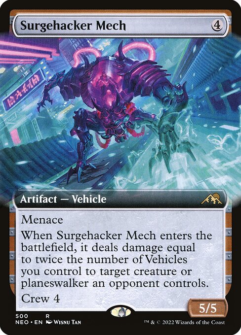 Surgehacker Mech - Kamigawa: Neon Dynasty Rare Card