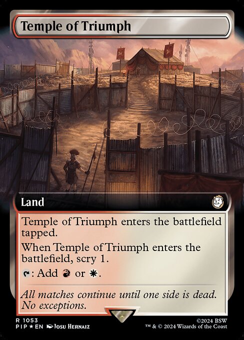 Temple of Triumph - Fallout Rare Card
