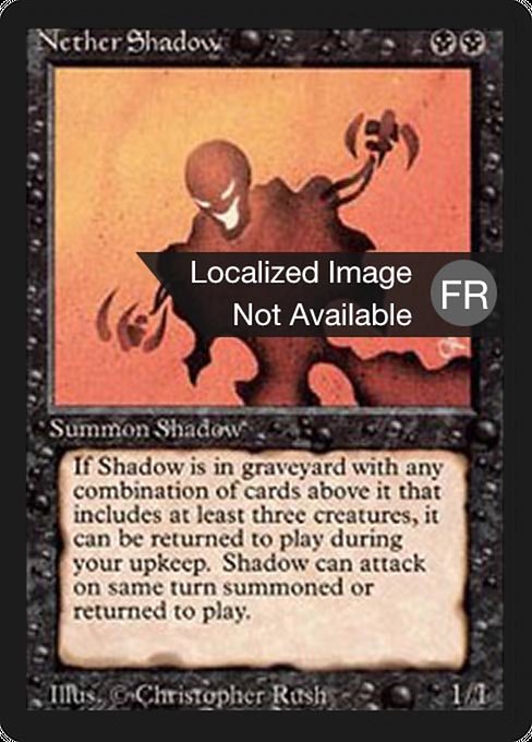 Nether Shadow - Foreign Black Border Rare Card