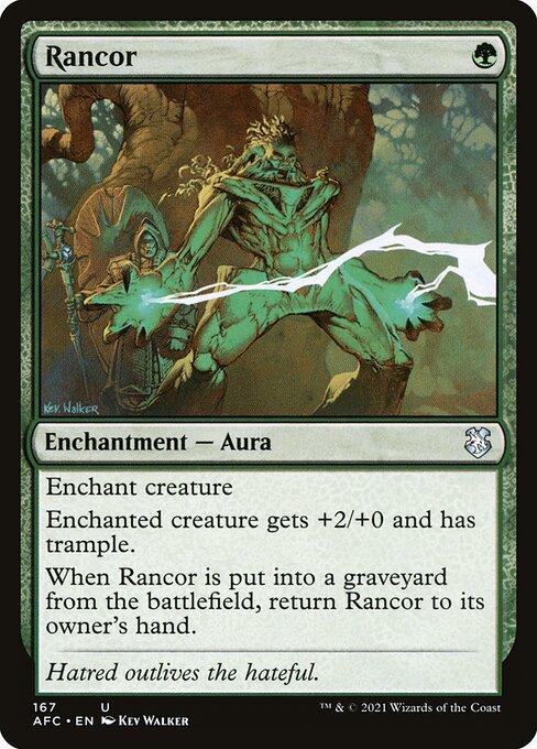Rancor - Forgotten Realms Commander Uncommon Card