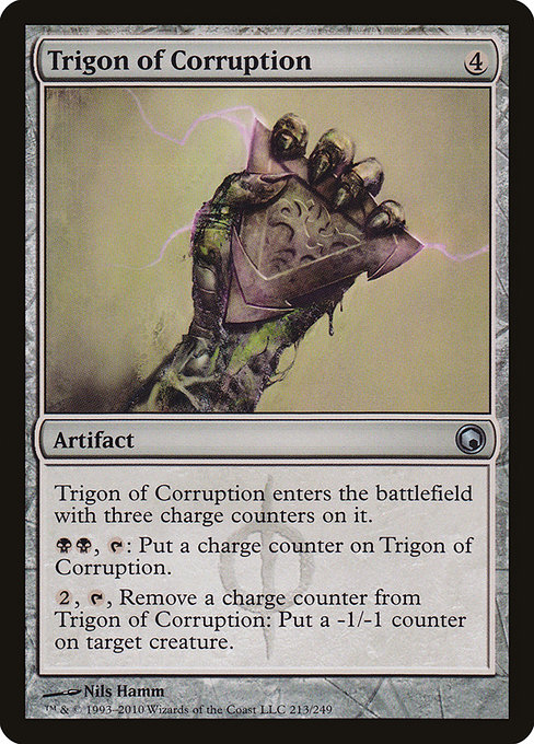 Trigon of Corruption - Scars of Mirrodin Uncommon Card