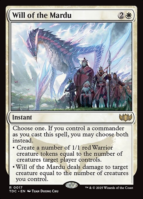 Will of the Mardu - Tarkir: Dragonstorm Commander Rare Card