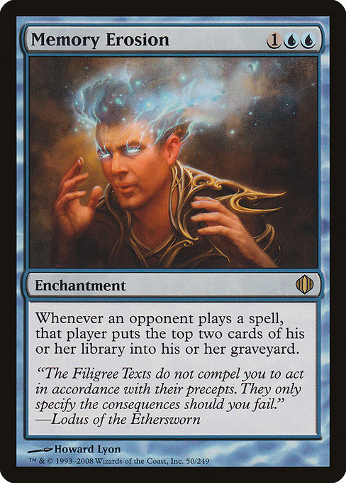 Memory Erosion - Shards of Alara Rare Card