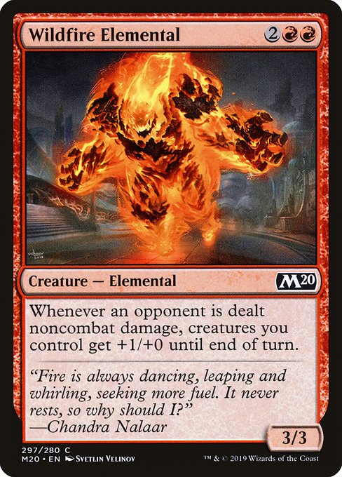 Wildfire Elemental - Core Set 2020 Common Card