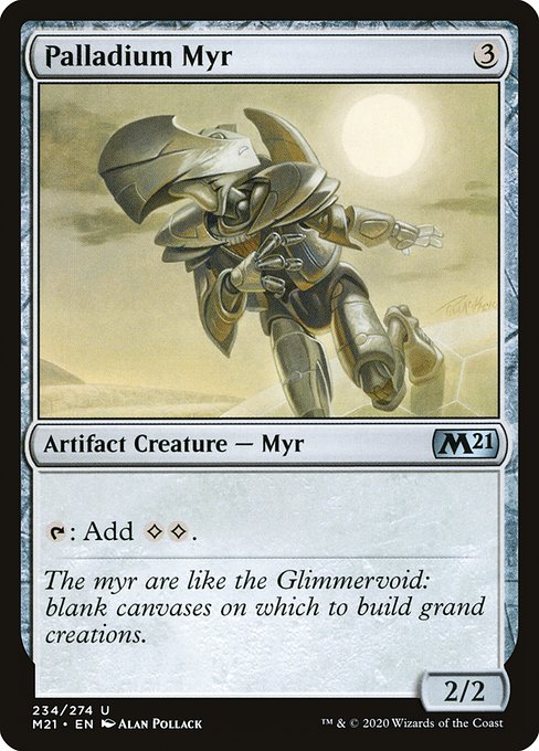 Palladium Myr - Core Set 2021 Uncommon Card