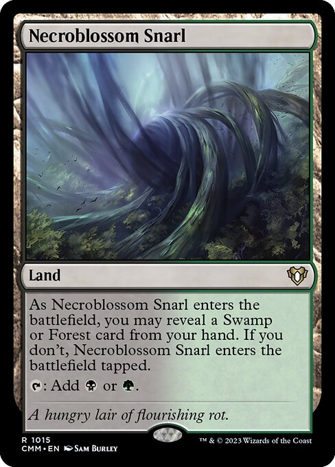 Necroblossom Snarl - Commander Masters Rare Card
