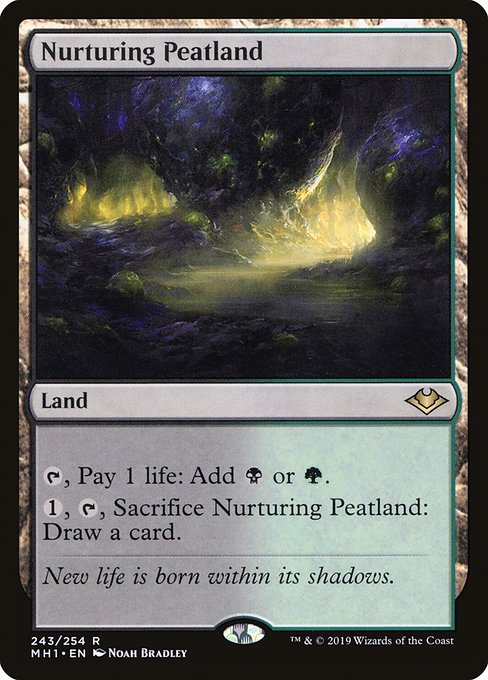 Nurturing Peatland - Modern Horizons Rare Card