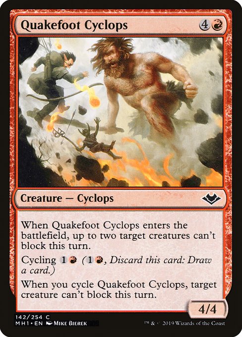 Quakefoot Cyclops - Modern Horizons Common Card