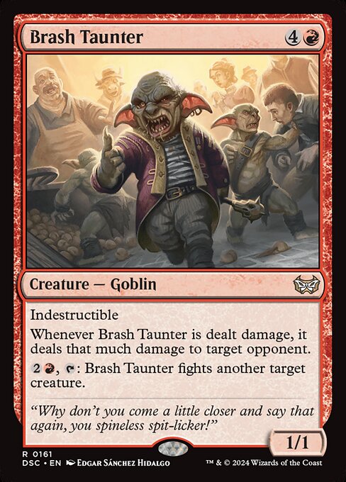 Brash Taunter - Duskmourn: House of Horror Commander Rare Card