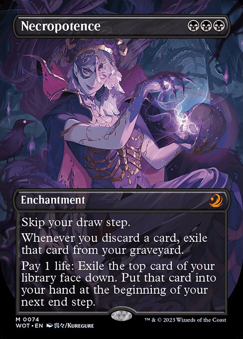 Necropotence - Wilds of Eldraine: Enchanting Tales Mythic Card