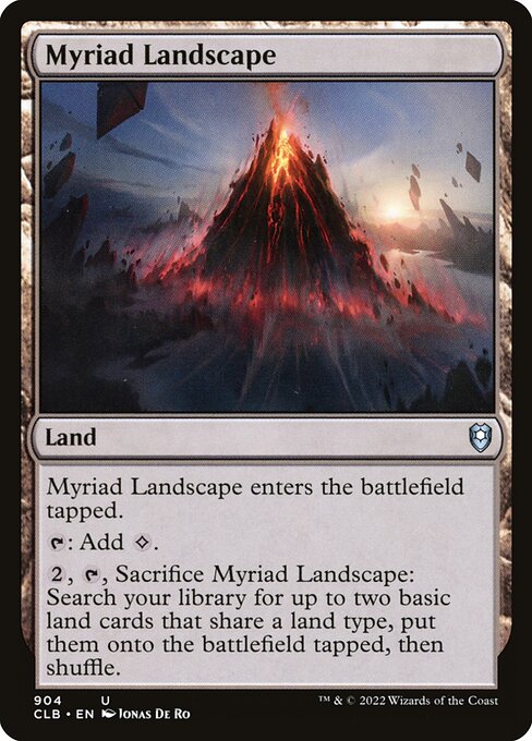 Myriad Landscape - Commander Legends: Battle for Baldur's Gate Uncommon Card