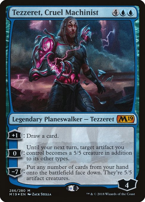 Tezzeret, Cruel Machinist - Core Set 2019 Mythic Card
