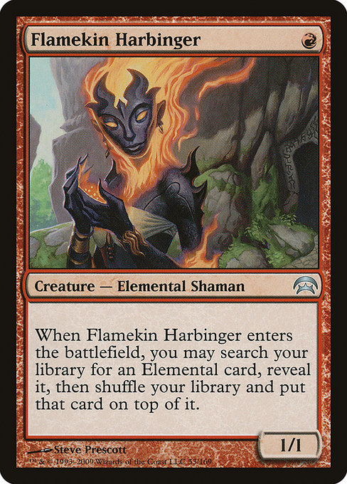 Flamekin Harbinger - Planechase Uncommon Card