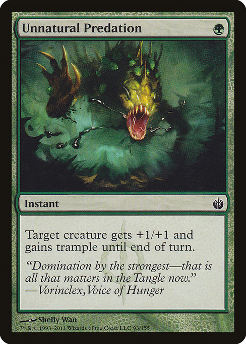 Unnatural Predation - Mirrodin Besieged Common Card