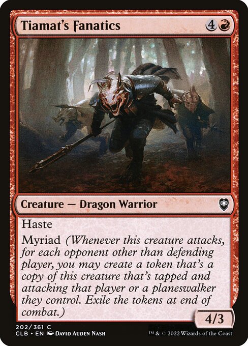 Tiamat's Fanatics - Commander Legends: Battle for Baldur's Gate Common Card
