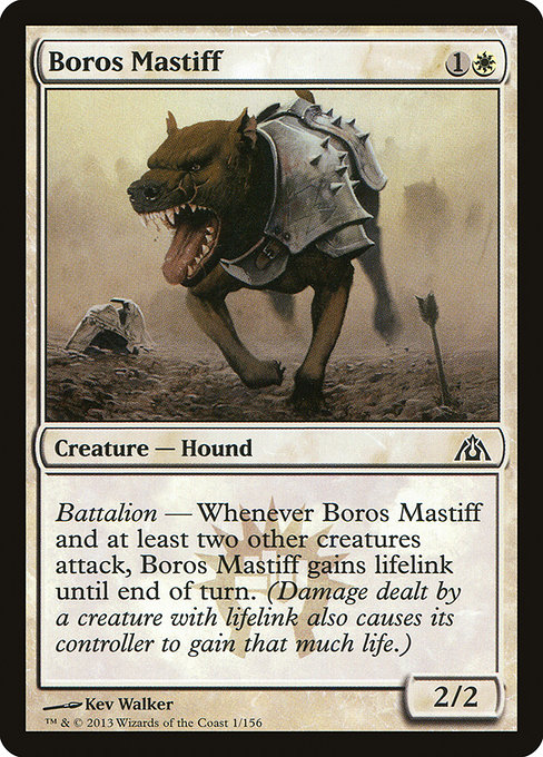 Boros Mastiff - Dragon's Maze Common Card