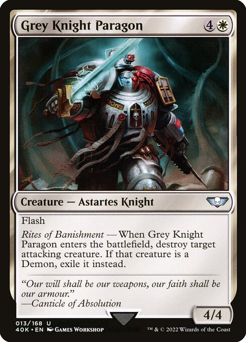 Grey Knight Paragon - Warhammer 40,000 Commander Uncommon Card