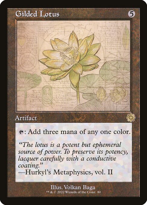 Gilded Lotus - The Brothers' War Retro Artifacts Rare Card