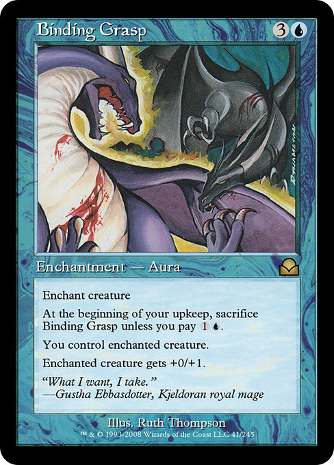 Binding Grasp - Masters Edition II Rare Card