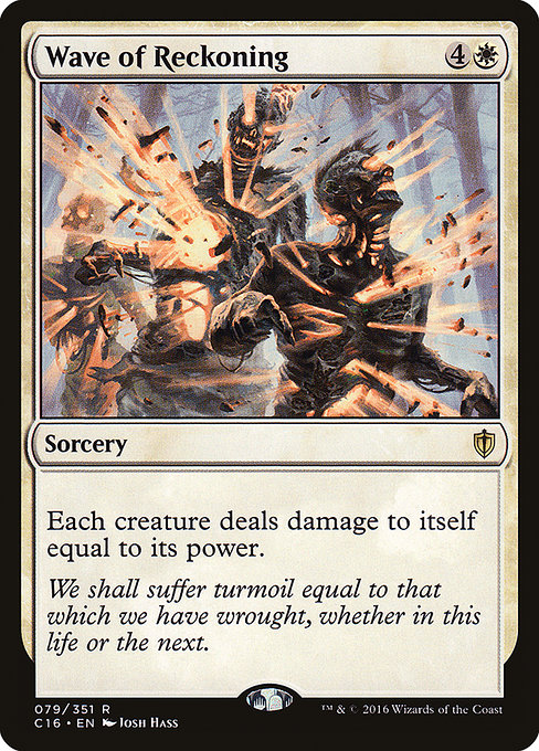 Wave of Reckoning - Commander 2016 Rare Card