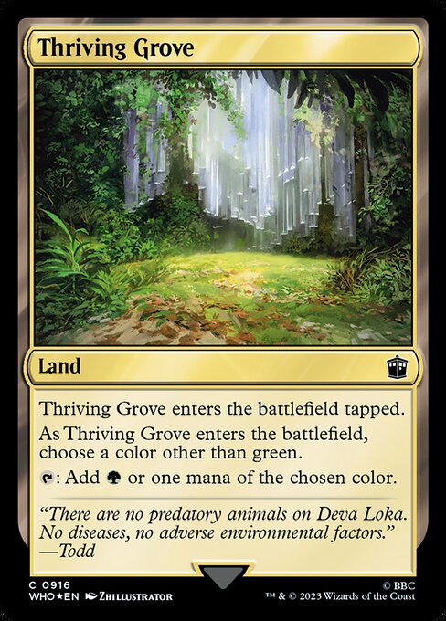 Thriving Grove - Doctor Who Common Card