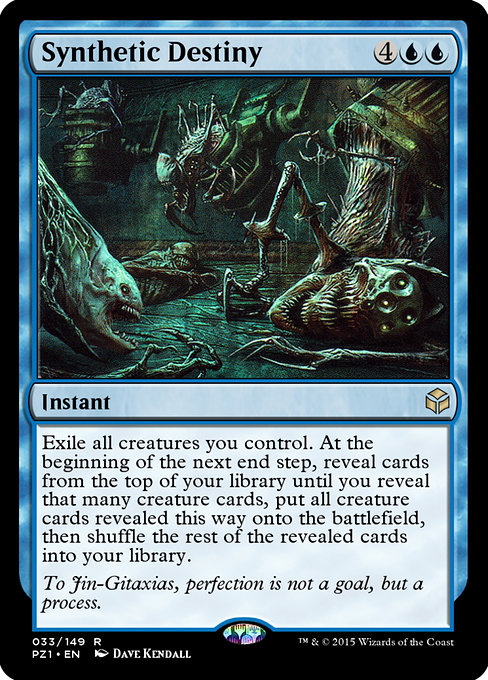 Synthetic Destiny - Legendary Cube Prize Pack Rare Card