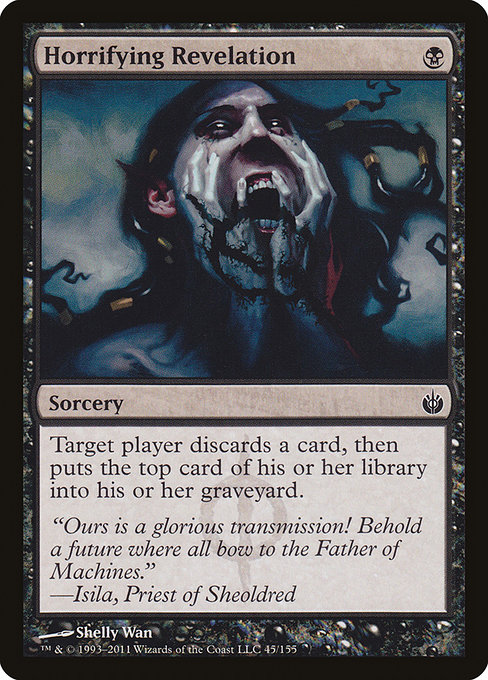 Horrifying Revelation - Mirrodin Besieged Common Card