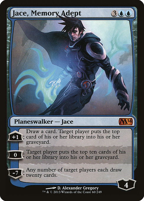 Jace, Memory Adept - Magic 2014 Mythic Card