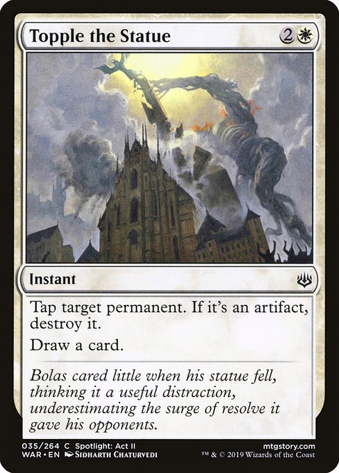Topple the Statue - War of the Spark Common Card