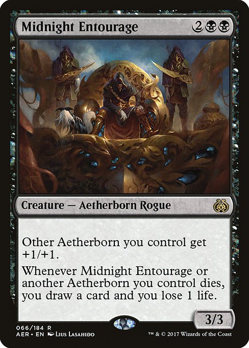Midnight Entourage - Aether Revolt Rare Card