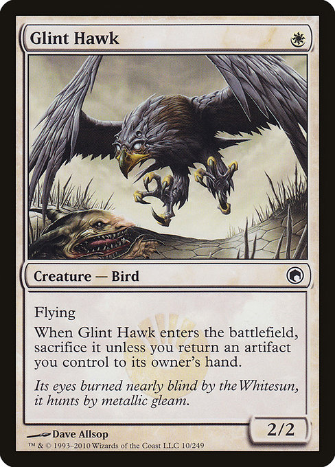 Glint Hawk - Scars of Mirrodin Common Card