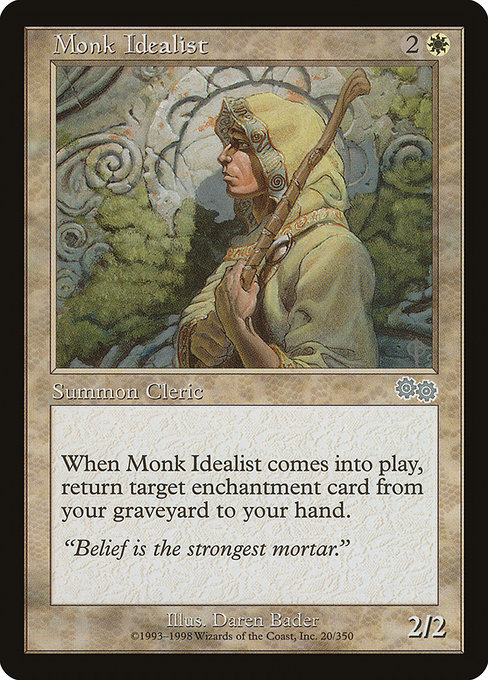 Monk Idealist - Urza's Saga Uncommon Card