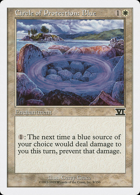 Circle of Protection: Blue - Classic Sixth Edition Common Card