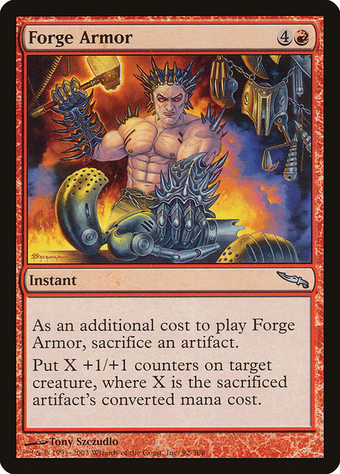 Forge Armor - Mirrodin Uncommon Card