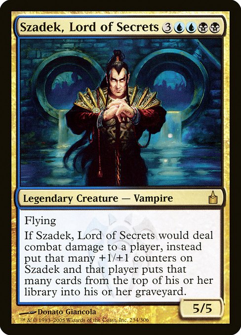 Szadek, Lord of Secrets - Ravnica: City of Guilds Rare Card