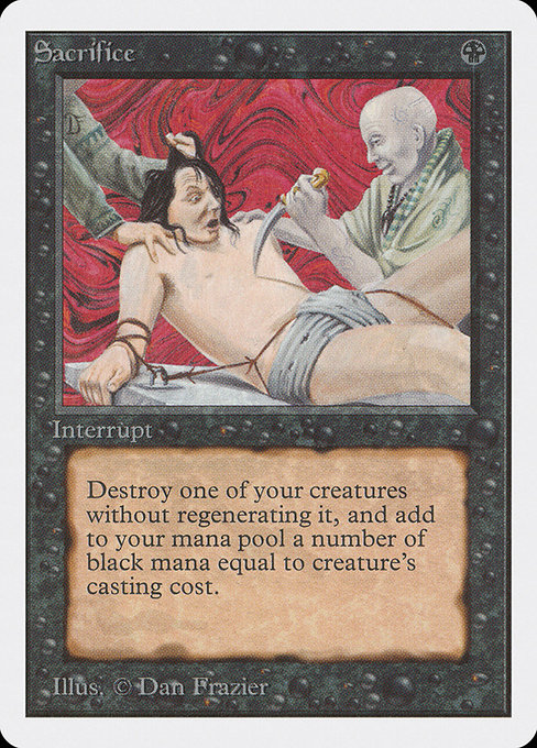Sacrifice - Unlimited Edition Uncommon Card