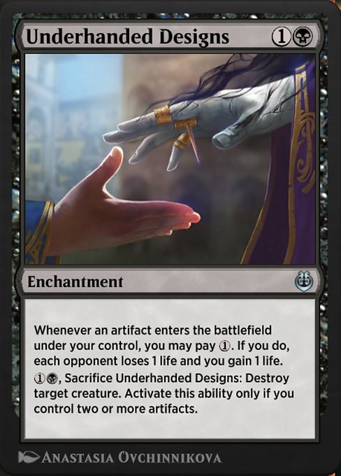 Underhanded Designs - Kaladesh Remastered Uncommon Card
