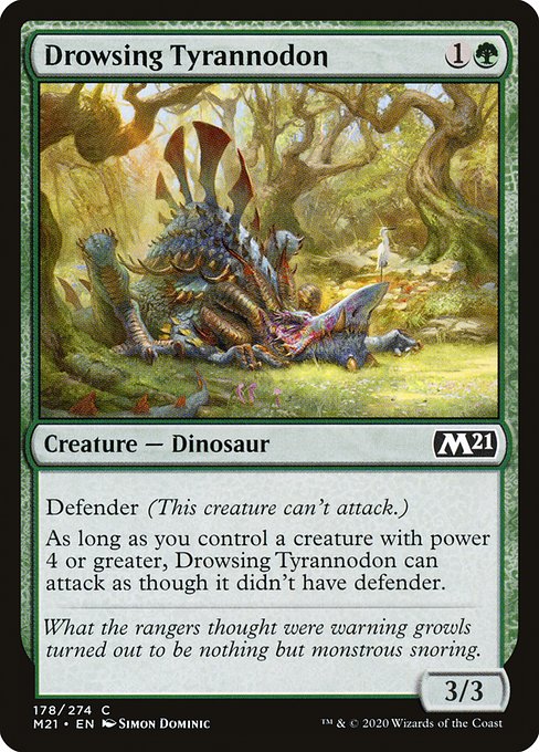 Drowsing Tyrannodon - Core Set 2021 Common Card