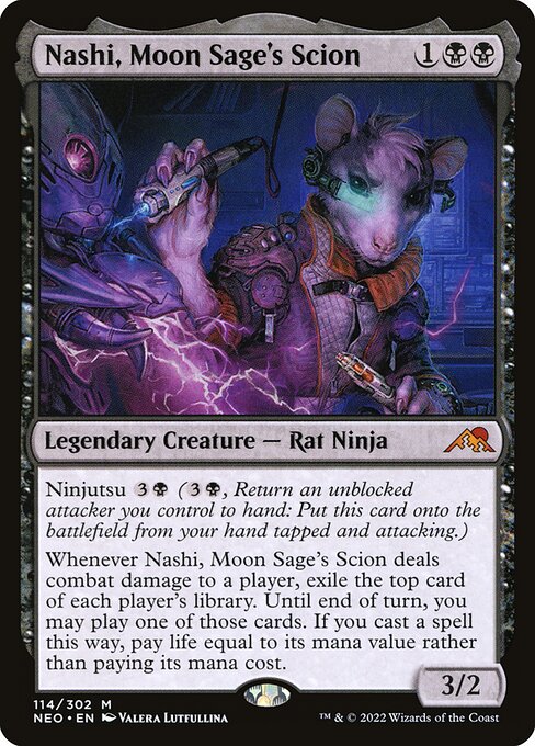 Nashi, Moon Sage's Scion - Kamigawa: Neon Dynasty Mythic Card