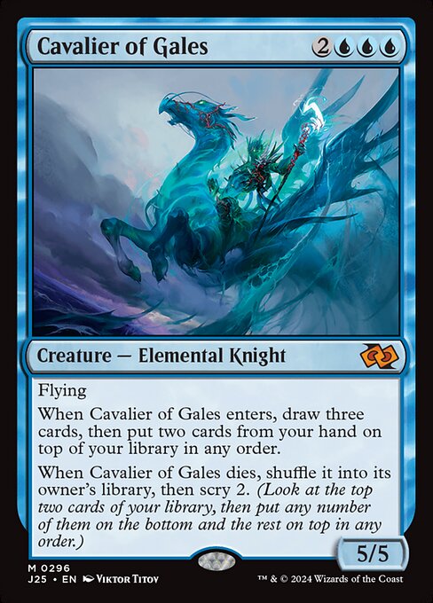 Cavalier of Gales - Foundations Jumpstart Mythic Card