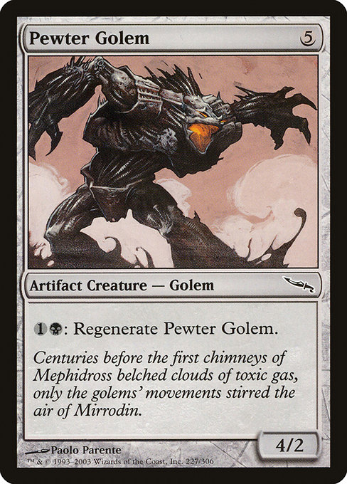 Pewter Golem - Mirrodin Common Card