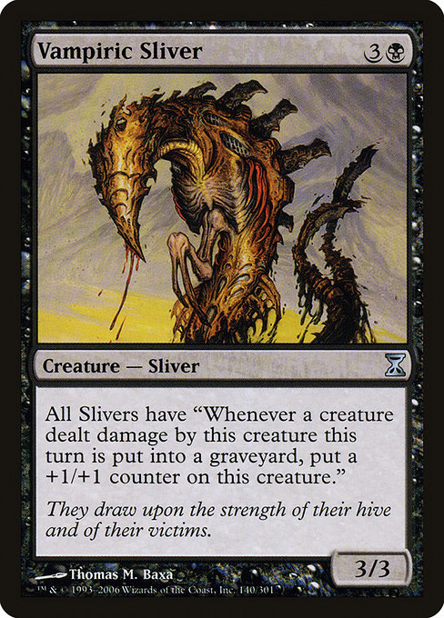 Vampiric Sliver - Time Spiral Uncommon Card