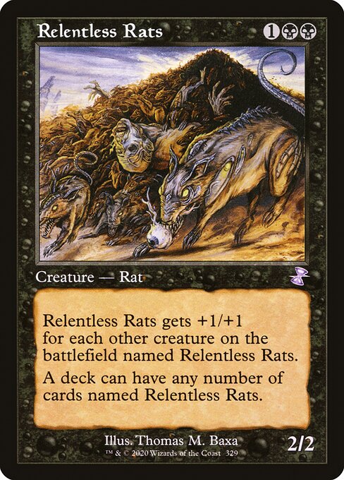 Relentless Rats - Time Spiral Remastered Special Card