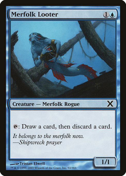 Merfolk Looter - Tenth Edition Common Card