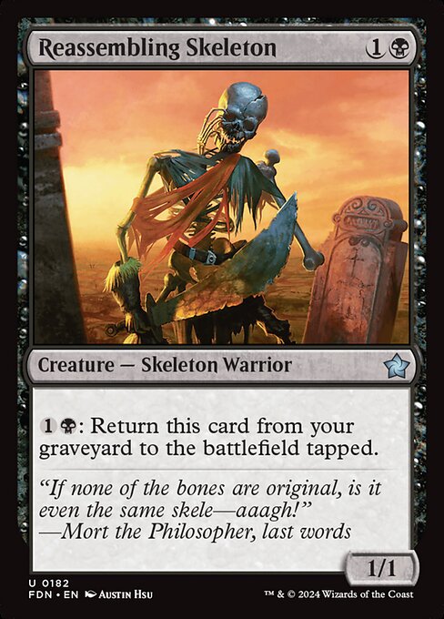 Reassembling Skeleton - Foundations Uncommon Card