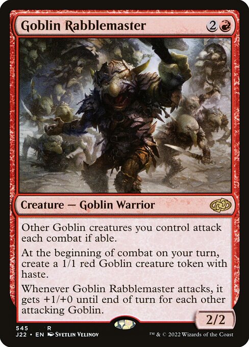 Goblin Rabblemaster - Jumpstart 2022 Rare Card