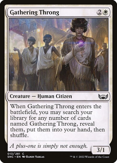 Gathering Throng - Streets of New Capenna Common Card