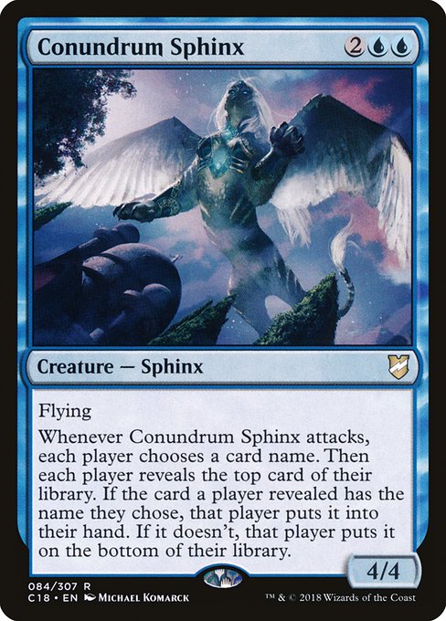 Conundrum Sphinx - Commander 2018 Rare Card